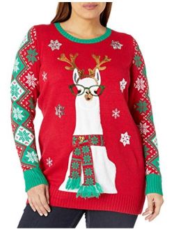 Juniors Llama Christmas Tunic Christmas Sweater