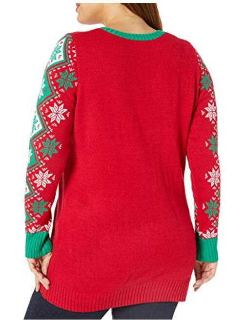 Blizzard Bay Juniors Llama Christmas Tunic Christmas Sweater
