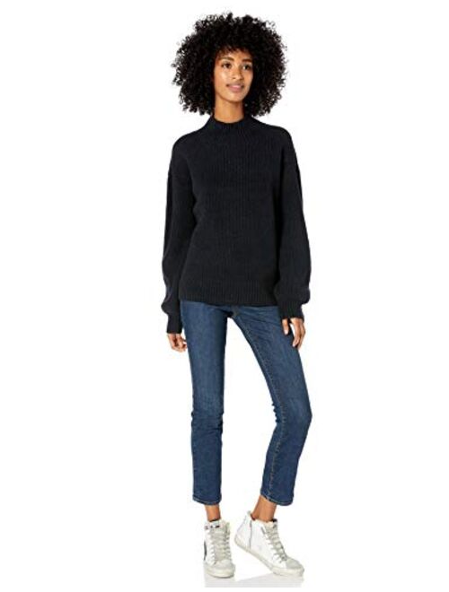 Amazon Brand - Goodthreads Women's Boucle Shaker Stitch Balloon-Sleeve Sweater