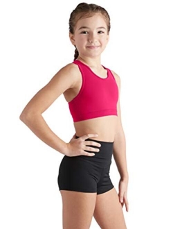 Liakada Girls Stylish & Supportive Basic Sports Bra with Integrated Bra Shelf Liner Dance, Gym, Yoga, Cheer!