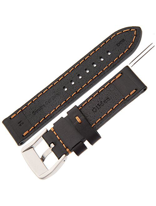 Gilden 20-26mm Gents Thick and Heavy Sport Calfskin Leather Watch Strap TS62