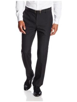 Men's Twill Slim-Fit Flat-Front Suit-Separate Pant