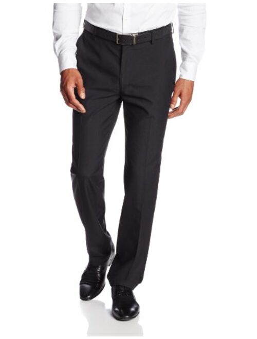 Haggar Men's Twill Slim-Fit Flat-Front Suit-Separate Pant