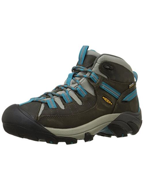 KEEN Women's Targhee II Mid Waterproof, Gargoyle/Caribbean Sea, 9 M US