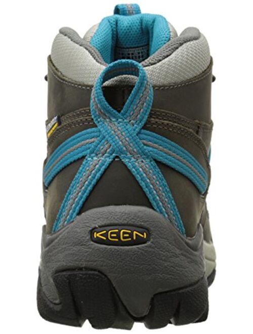 KEEN Women's Targhee II Mid Waterproof, Gargoyle/Caribbean Sea, 9 M US