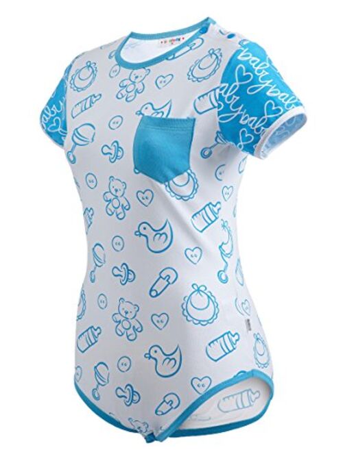 Diaper Cover Little for Big Nursery Blue Adult Bodysuit 
