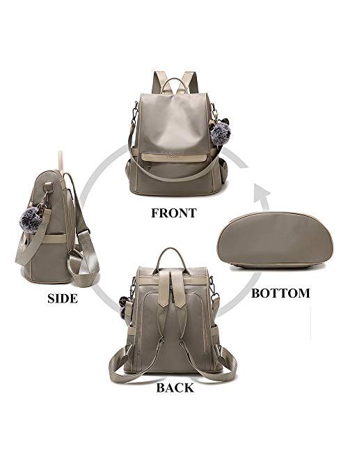 Women Backpack Purse Anti-theft Waterproof Nylon Fashion Lightweight Travel Shoulder Bag