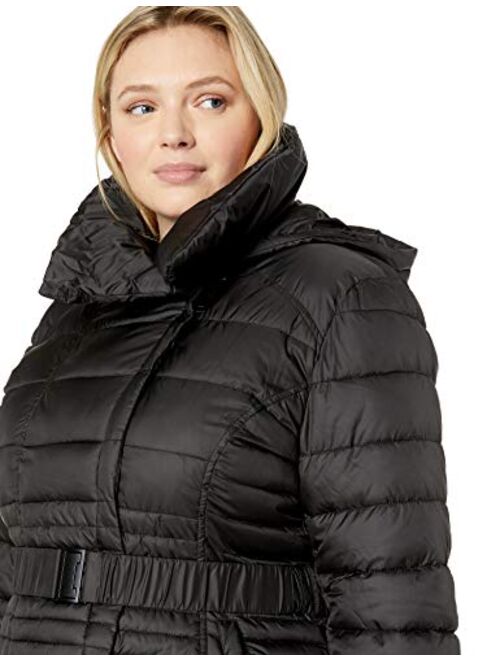 Big Chill Women's Spread Collar Puffer Coat with Side Zippers
