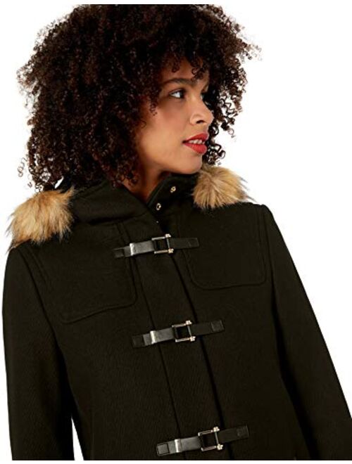 Cole Haan Women's Signature Hooded Wool Duffle Coat