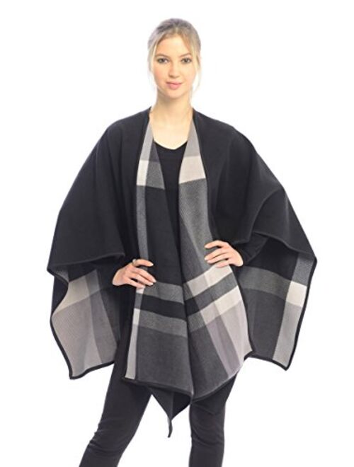 BSB LL Blanket Open Front Poncho Ruana Knit Cardigan Sweater Shawl Wrap Many Styles