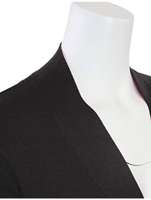 MAYSIX APPAREL 3/4 Sleeve Solid Open Bolero Cropped Cardigan for Women (S-3XL)