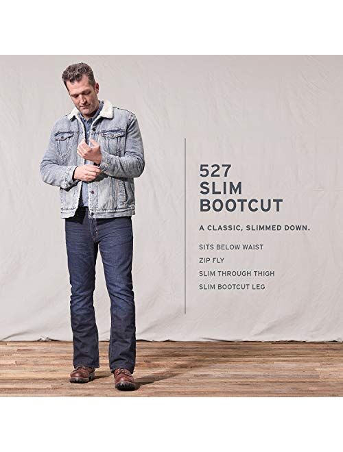 Levi's Men's 527 Slim Boot Cut Jean, Blue Stone, 33x32