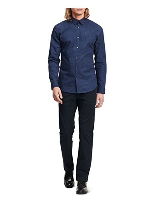 Calvin Klein Men's Long Sleeve Button Down Check Shirt
