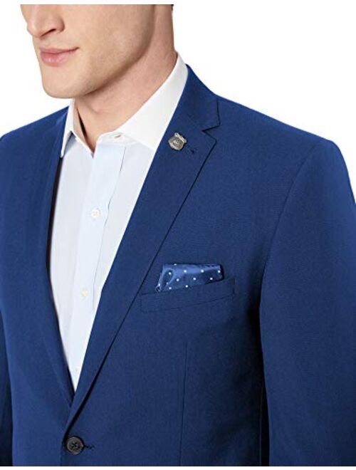 Nick Graham Men's Slim Fit Stetch Finished Bottom Suit, hot Blue, 50R
