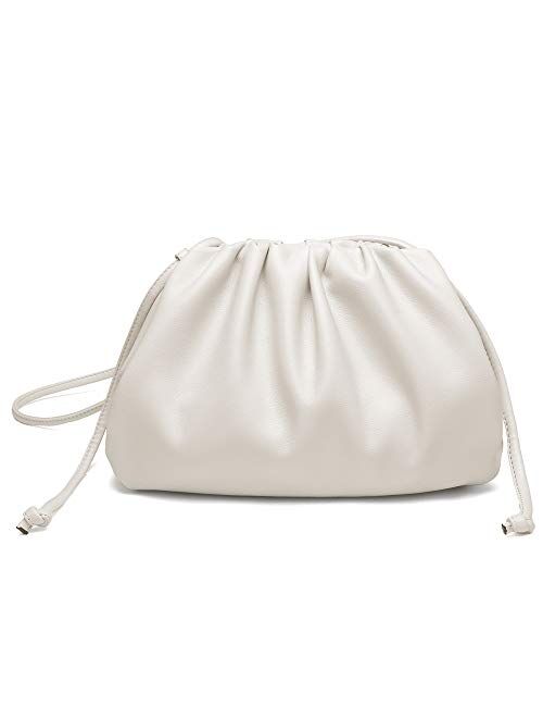 CATMICOO Cloud Crossbody Bags for Women Clutch Purse with Dumpling Shape and Ruched Detail