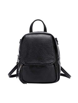 Mini Leather Backpack Fashion Leather Shoulder handbag Convertible Small Crossbody Bag for Women