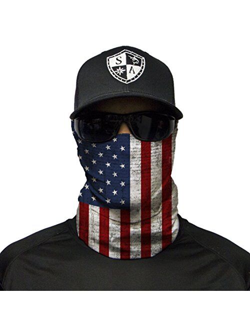 American Flag Ski Masks for Men - Winter Face Mask for Men - Balaclava Face Mask - Neck Gaiters for Men - SA Face Shields - Neck Gaiter Women - American Flag Face Mask - 