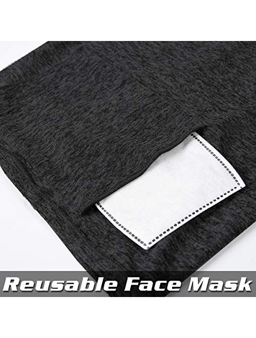 Scarf Bandanas Neck Gaiter With Safety Carbon Filters, Magical Multi-purpose Face Cover For Men Women 12pcs