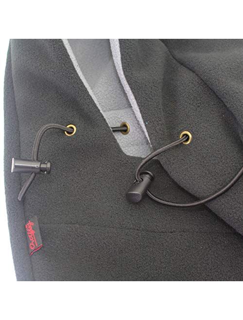 Polar Fleece Balaclava Windproof Ski Face Mask for Men and Women Thermal Outdoor Hooded Hats Dual-Layer Winter Hat