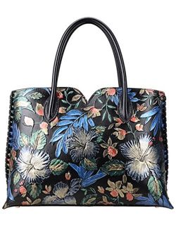Designer Floral Purse Women's Handbags Top Handle Satchel Tote Bags