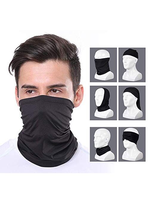 Feltom 14 Pack Neck Gaiter Cycling Scarf with Filters Face Mask Sun UV Protection Mask
