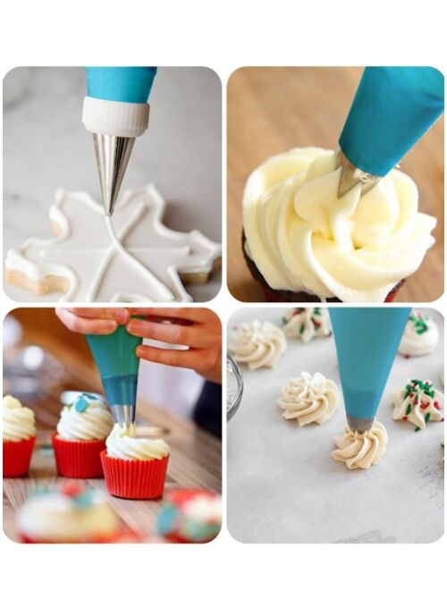 1pc Pastry Bag With 6pcs Piping Nozzles