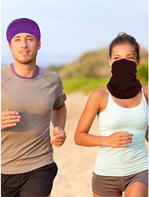 6 Pieces Unisex Magic Headband Multifunctional Elastic Head Wrap Seamless Neck Gaiter for Cycling Running Outdoor Activities