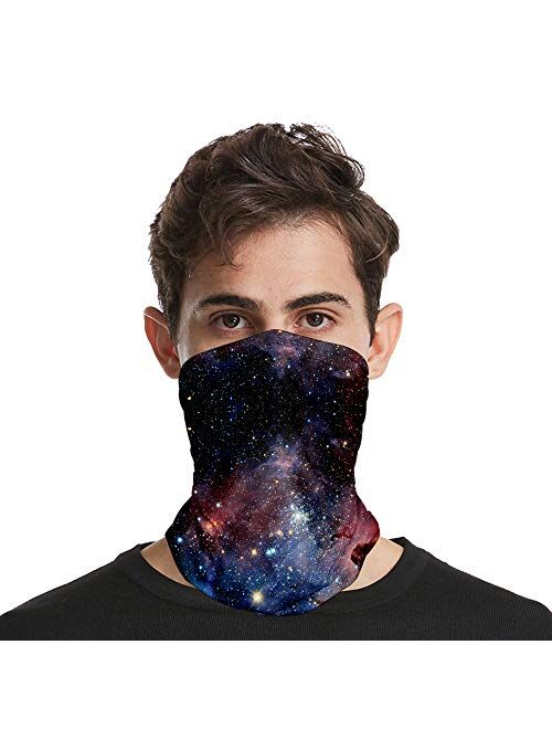 CapsA Novelty Bandanas for Men Face Shield for Music Festivals Dust Protection Variety Magic Face Mask for Riding Outdoors Cycling Motorcycle Head Scarf Neck Balaclava Headband 