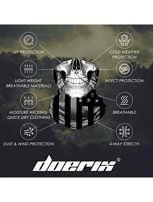 Skull Face Mask Bandana, Motorcycle Face Mask for Men Women, Skeleton Half Face Mask Sun UV Dust Wind Protection Breathable Rave Face Scarf Neck Gaiter for Biker Riding