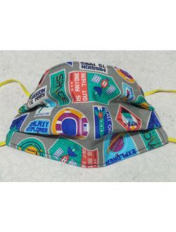 Boys 6-12yrs Space Emblems Face Mask.