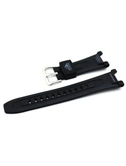 Black Resin Pathfinder Series Watch Band - 18mm
