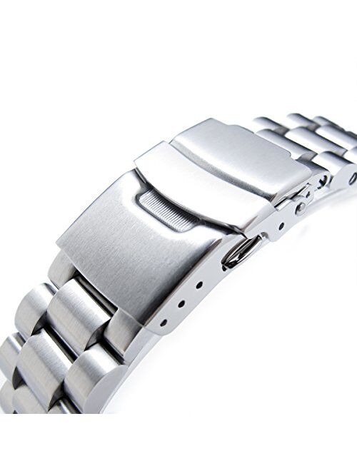 MiLTAT 22mm Straight End Universal Watch Band, Endmill Screw-Links Design