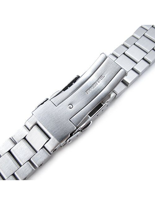 MiLTAT 22mm Straight End Universal Watch Band, Endmill Screw-Links Design