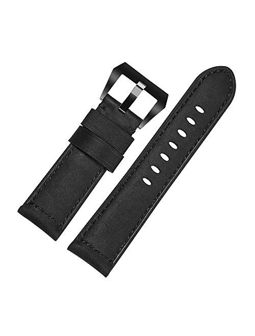 CHIMAERA Watch Band Vintage Crazy Horse Genuine Leather Watch Strap Replacement for Men Watchbands Bracelet Accessories