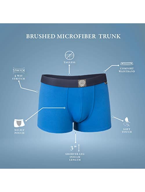 Vince Camuto Men's 3-Pack Brushed Microfiber Trunks