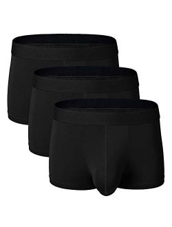 Men's 3 Pack Quick Dry Underwear Breathable Separate Pouch Trunks