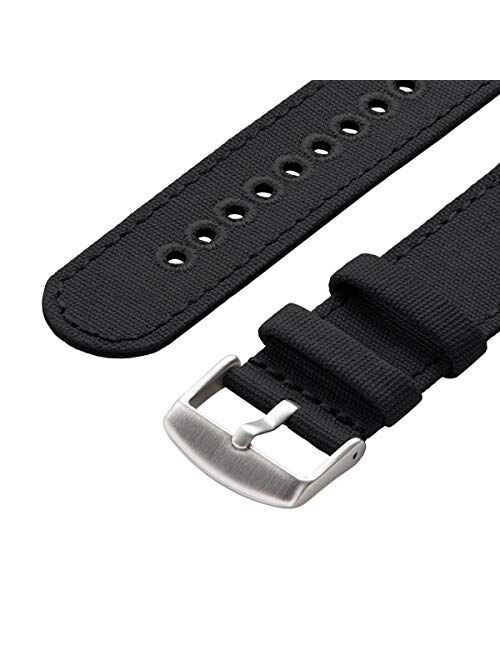 Archer Watch Straps - Canvas Quick Release Replacement Watch Bands | Multiple Colors, 18mm, 20mm, 22mm