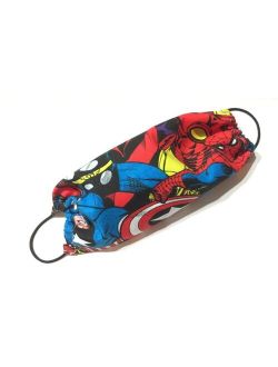 SUPERHERO Face Mask with Filter Pocket. Boys Washable/Reusable Cover