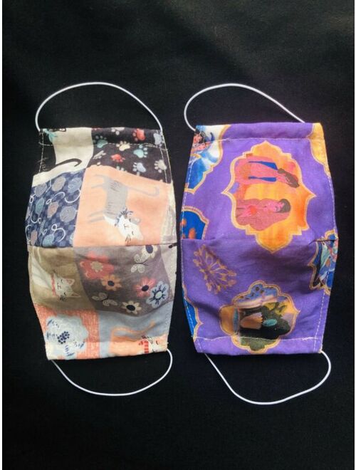 Kids Face Mask, Cotton/double/Boys/girls Size 1-6 And 7-15, And Adults US Seller