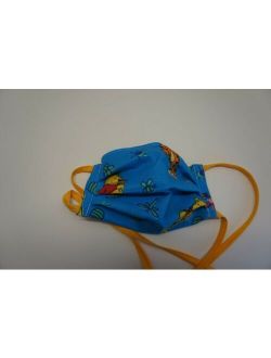 Children's Mask Girls/Boys Winnie the Pooh w/filter pocket, 100% Cotton
