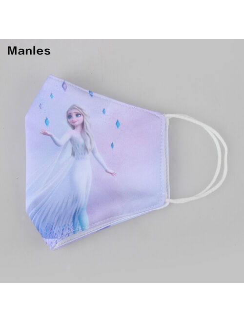 Frozen 2 Elsa Snow Queen Face Mask Adult Girls Anime Washable Mouth Cover Cos