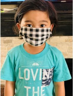Kids Boys Girls Children Face Mask Mouth Cover Washable Cotton Fabric Layer