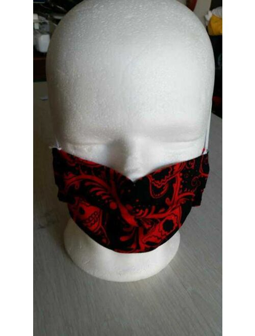 Adults Kids Boys Mask Fashion Skull 07 Sterilizable Cotton with Ferret