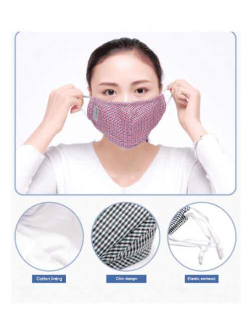 100% New Womens Face Mask Cotton Fit Reusable and Protective Handmade Free Size