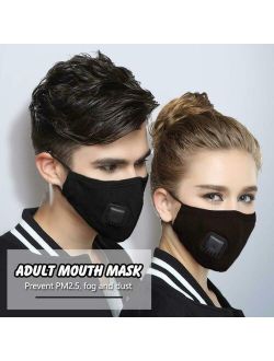 Washable Cotton Mask Air Purifying Face Filter Breathable Anti Haze Respirator