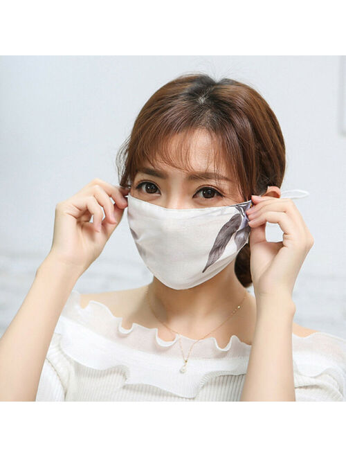 Women Soft Breathable Anti-Droplet Sunproof Protective Face Mouth Mask