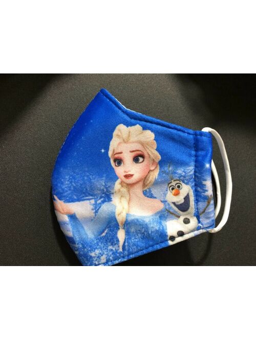 Kids Girl Face Mask CoverVariety Color Frozen Handmade Machine Washable