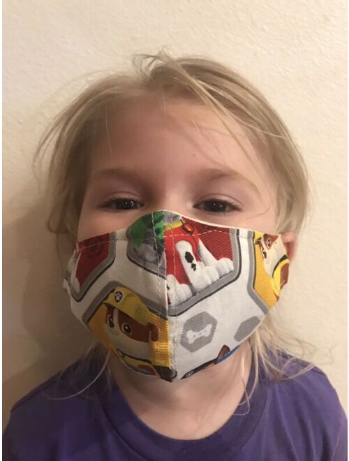 1 Handmade Washable Child Kid Toddler Girl Boy Adult Face Mask: Paw Patrol