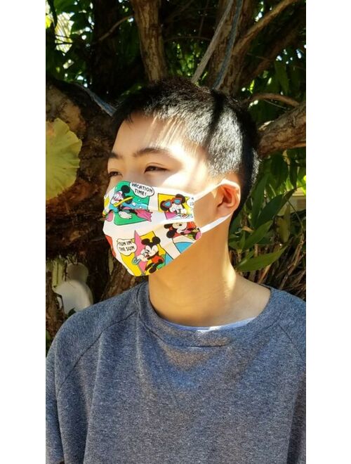 Kid Boy Girl Mickey Minnie Mouse Disney theme handmade Face Mask Nose Mouth