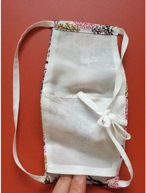 Girl Mask/ Children Fabric Face Mask w/ Filter Pocket ~2 Layers Cotton Handmade